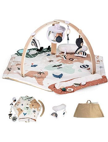 Tapis d’éveil avec arche en bois Bianca Sky – babyGO