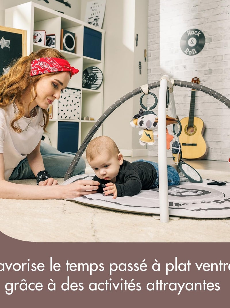 Tapis d’éveil avec arches d’activités Tiny Rocker Blanc Noir - Kiabi