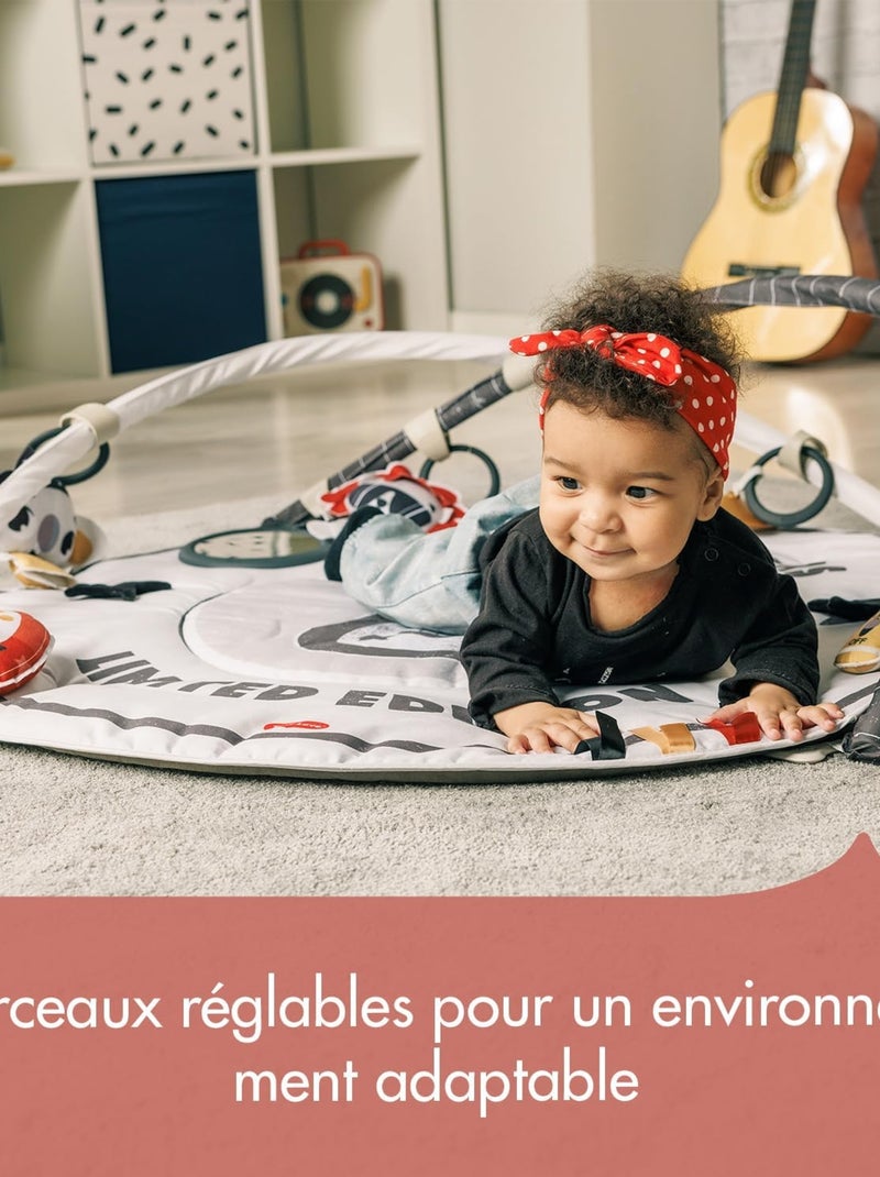 Tapis d’éveil avec arches d’activités Tiny Rocker Blanc Noir - Kiabi