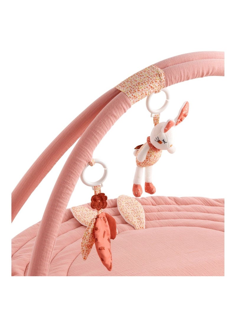 Tapis d'éveil avec arches en coton - SAUTHON Rose - Kiabi