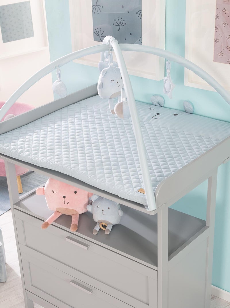 Tapis d'éveil avec arches et 5 jouets suspendus - ROBA 'roba Style' Bleu clair - Kiabi