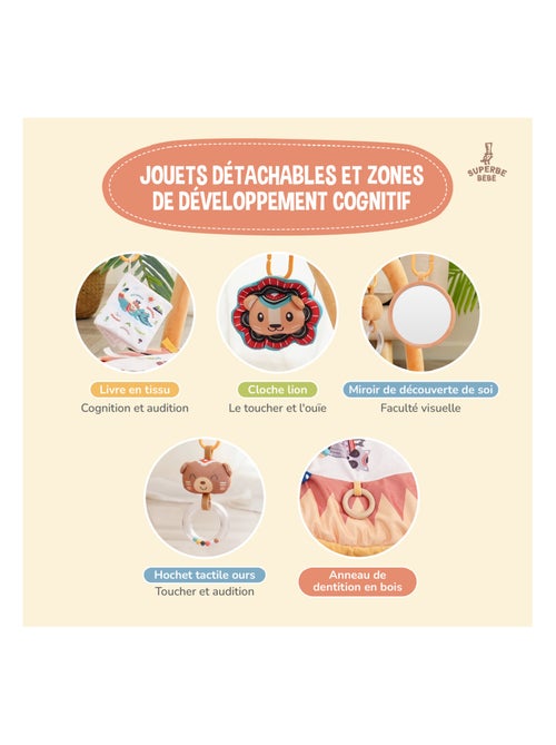 Tapis d'éveil avec arches LITTLE JUNGLE | SUPERBE BEBE - Kiabi