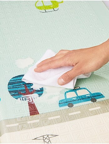 Tapis D'éveil Bébé en Mousse 180*200 cm, Double Face - Pliant- Antidérapant