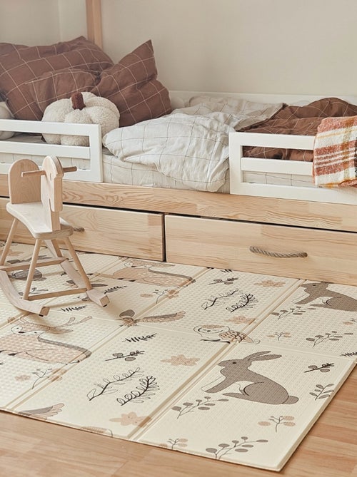 Tapis D'éveil Bébé en Mousse Reversible, Grand Tapis 180*120, Pliable - Kiabi