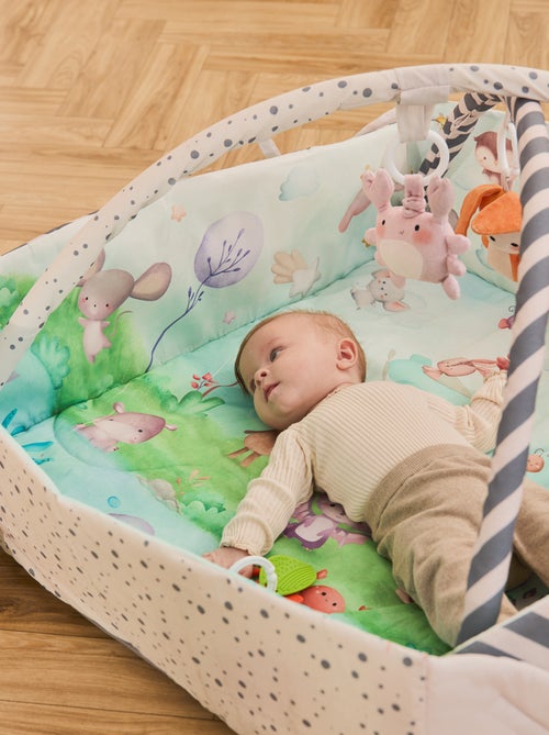Tapis d'éveil bébé LIONELO Anika 2en1 - Parc pour enfants - Lavable - Jouets interactifs - Kiabi
