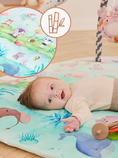 Tapis d'éveil bébé LIONELO Anika 2en1 - Parc pour enfants - Lavable - Jouets interactifs - Kiabi