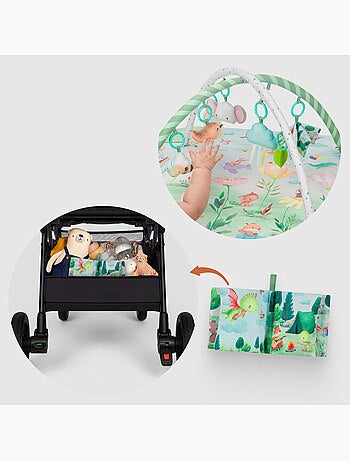 Tapis d'éveil bébé LIONELO Inga 2en1 - Parc pour enfants - Lavable - Jouets interactifs