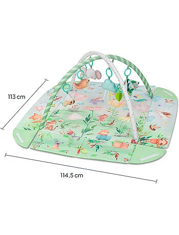 Tapis d'éveil bébé LIONELO Inga 2en1 - Parc pour enfants - Lavable - Jouets interactifs
