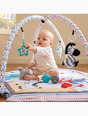 Tapis d'éveil bébé piscine à balles pliable