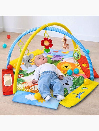 Tapis d'éveil bébé piscine à balles pliable