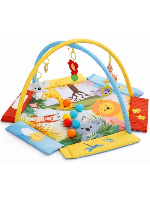 Tapis d'éveil bébé piscine à balles pliable - Kiabi Tapis d'éveil bébé piscine à balles pliable - Kiabi