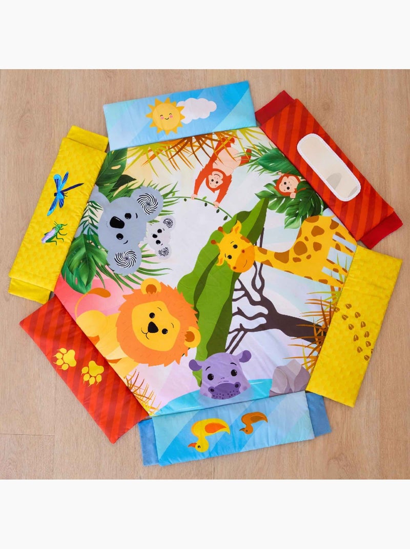 Tapis d'éveil bébé piscine à balles pliable Jaune - Kiabi