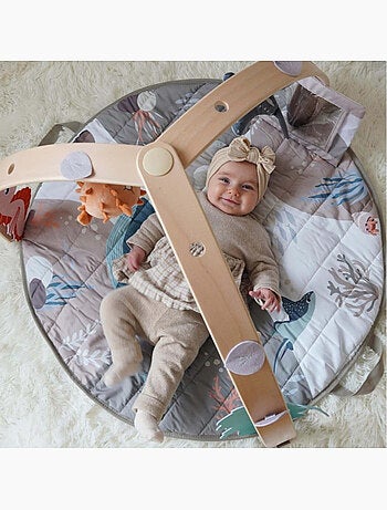 Tapis d'éveil bébé piscine à balles pliable