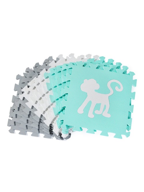 Tapis D'éveil Bébé Tapis de Puzzle, Mousse EVA 150*150 Tapis de Jeu avec Rebord - Kiabi