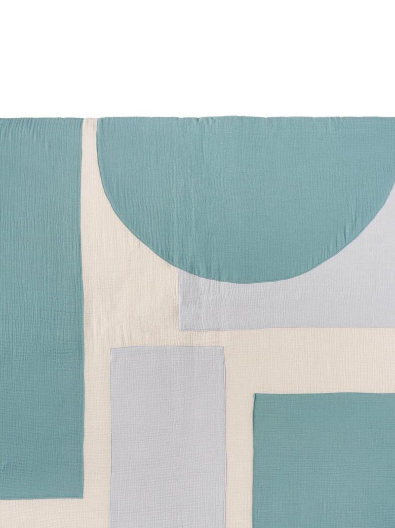 Tapis d'éveil de  bébé mousseline en coton Vert clair - Kiabi
