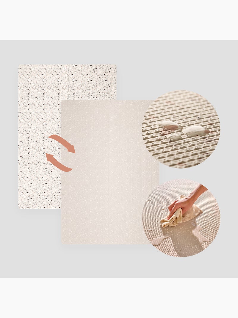 Tapis d'eveil de Puzzle - LIONELO Yoka - 173 x 116 cm - Épaisseur 1.5 cm - Antidérapante Beige - Kiabi