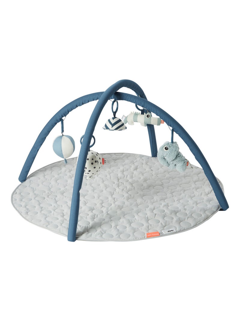 Tapis d'éveil Deer friends en coton Bleu - Kiabi