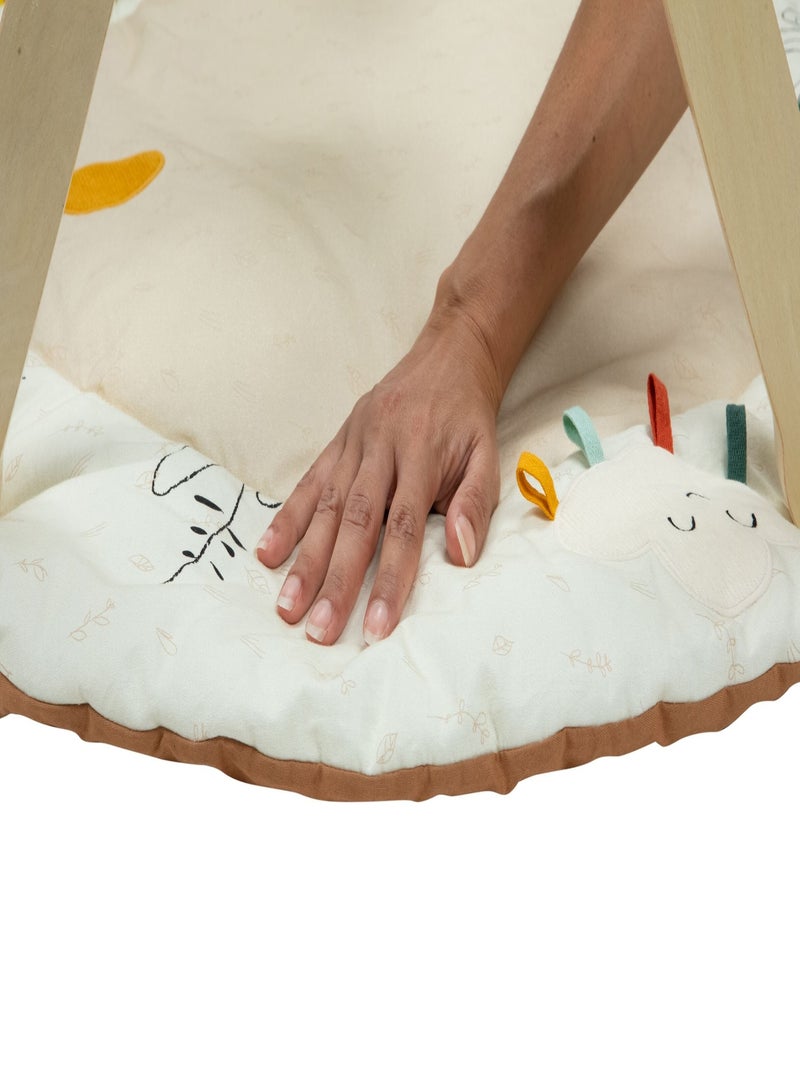 Tapis d'éveil doux avec arches Garden of adventures Beige - Kiabi