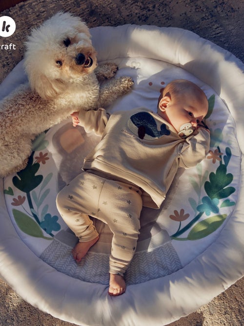 Tapis d'eveil doux avec jouets et arceaux - Kiabi