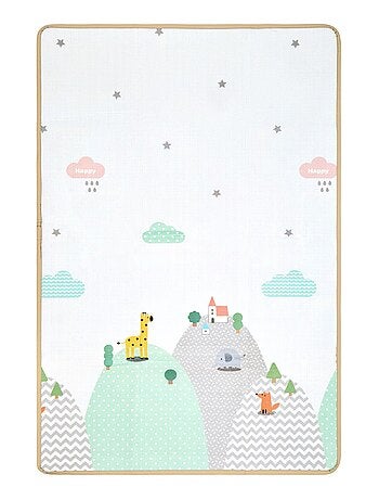 Tapis D'éveil en Mousse, Pliable, Antidérapant -Tapis de Jeu pour bébé 120*180*0,5 cm