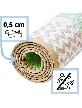 Tapis D'éveil en Mousse, Pliable, Antidérapant -Tapis de Jeu pour bébé 120*180*0,5 cm