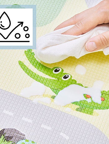 Tapis D'éveil en Mousse, Pliable, Antidérapant -Tapis de Jeu pour bébé 120*180*0,5 cm