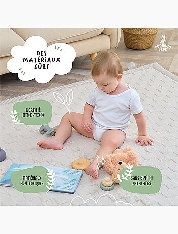 Tapis d'éveil et de jeu en mousse - 200x150x2,5 - Coccon Plus | SUPERBE BEBE