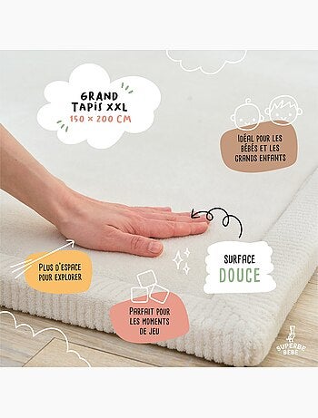 Tapis d'éveil et de jeu en mousse - 200x150x2,5 - Coccon Plus | SUPERBE BEBE