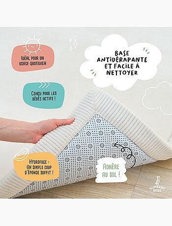 Tapis d'éveil et de jeu en mousse - 200x150x2,5 - Coccon Plus | SUPERBE BEBE
