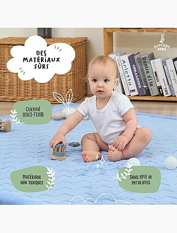 Tapis d'éveil et de jeu en mousse - 200x150x2,5 - Coccon Plus | SUPERBE BEBE