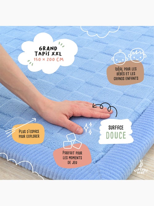 Tapis d'éveil et de jeu en mousse  - 200x150x2,5 - Coccon Plus | SUPERBE BEBE - Kiabi