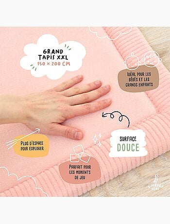 Tapis d'éveil et de jeu en mousse - 200x150x2,5 - Coccon Plus | SUPERBE BEBE