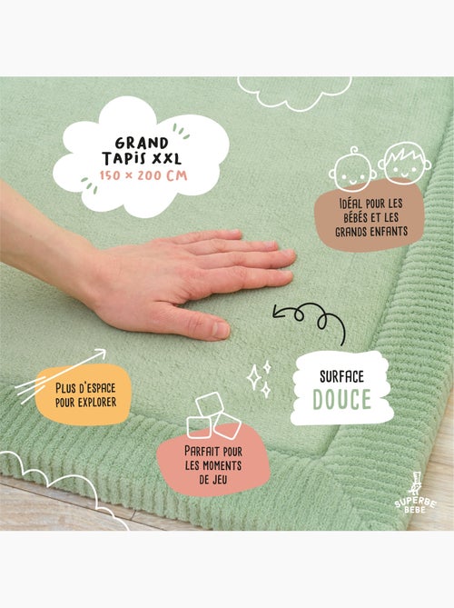 Tapis d'éveil et de jeu en mousse  - 200x150x2,5 - Coccon Plus | SUPERBE BEBE - Kiabi