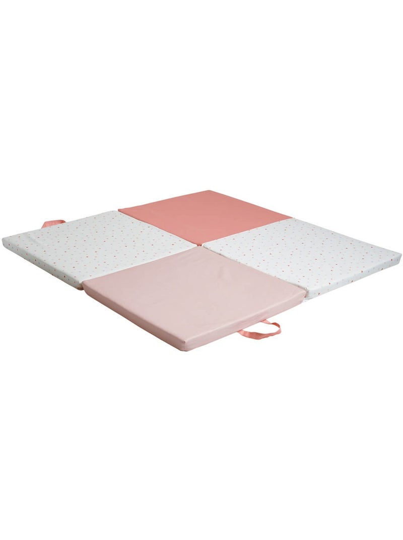 Tapis d'éveil et de motricité pour bébé Mon Cœur Orange corail - Kiabi