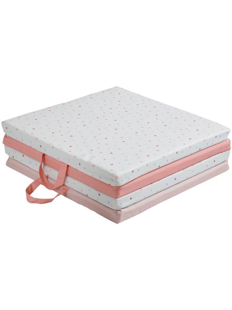 Tapis d'éveil et de motricité pour bébé Mon Cœur Orange corail - Kiabi