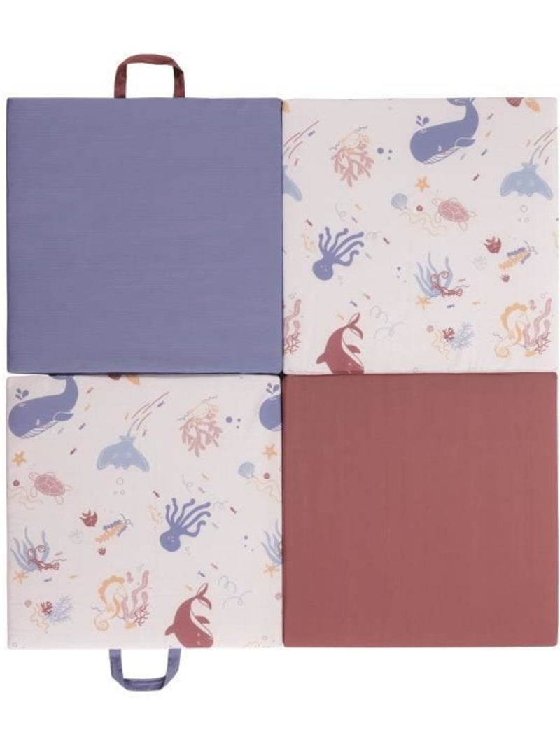 Tapis d'éveil évolutif 3 en 1 trésors de l'océan - déhoussable - tinéo Bleu - Kiabi