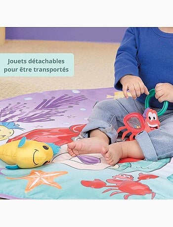 Tapis d'éveil évolutif avec arche musicale et lumineuse - la petite sirène - disney baby