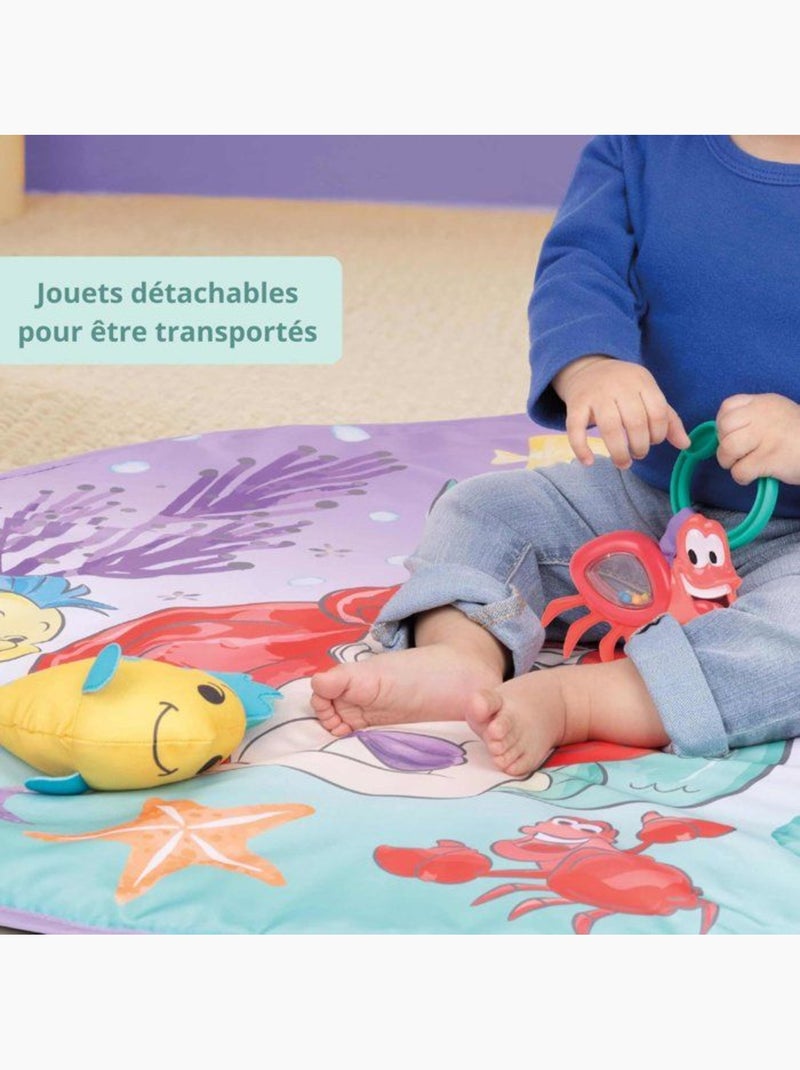 Tapis d'éveil évolutif avec arche musicale et lumineuse - la petite sirène - disney baby Blanc - Kiabi