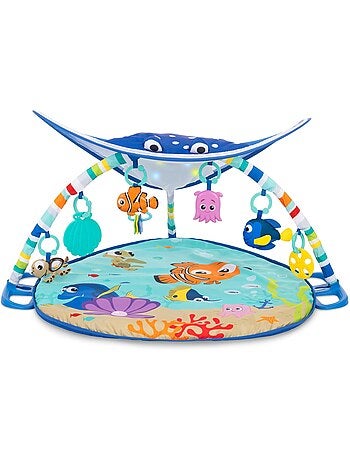 Tapis d'éveil évolutif avec guirlande lumineuse et miroir - nemo mr. Ray - disney baby