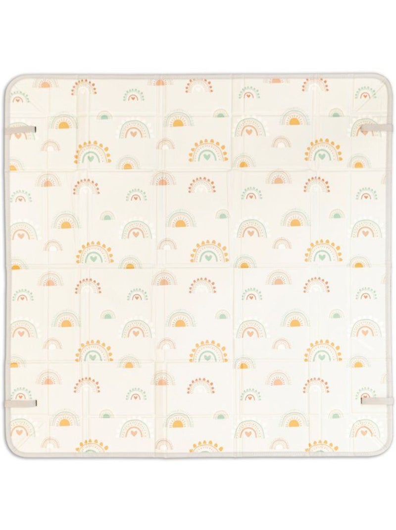 Tapis d'éveil géant réversible arc-en-ciel - mousse pliable - infantino Vert - Kiabi