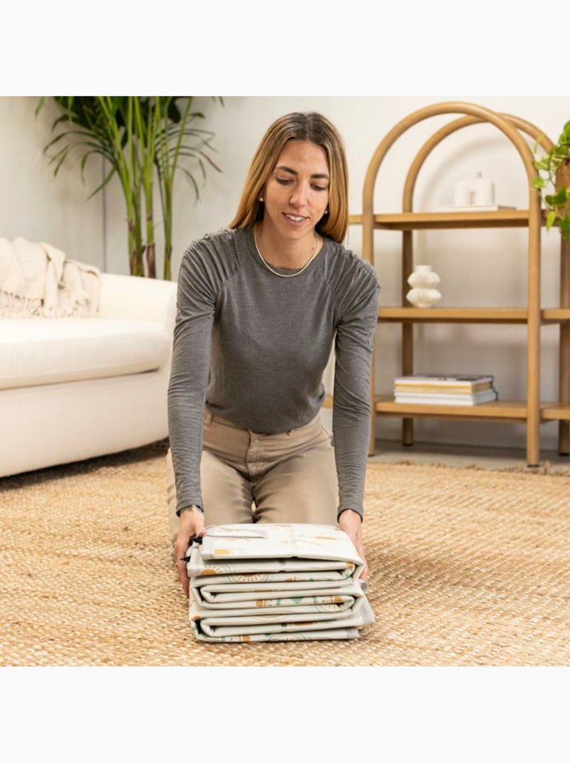 Tapis d'éveil géant réversible arc-en-ciel - mousse pliable - infantino Vert - Kiabi