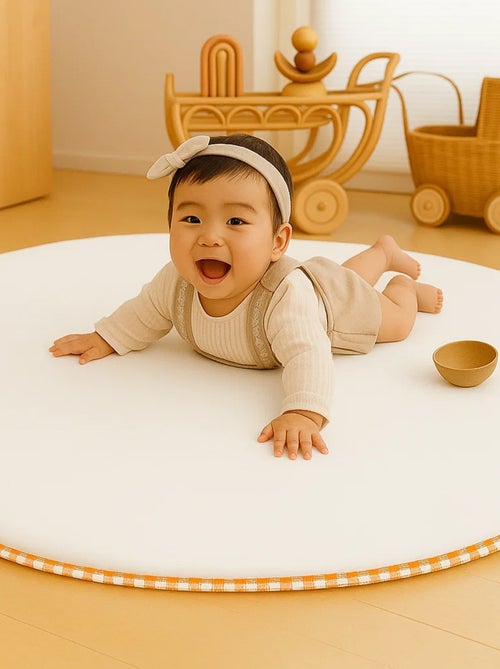 Tapis d'Eveil Havane en Coton Bio Blanc - Kiabi