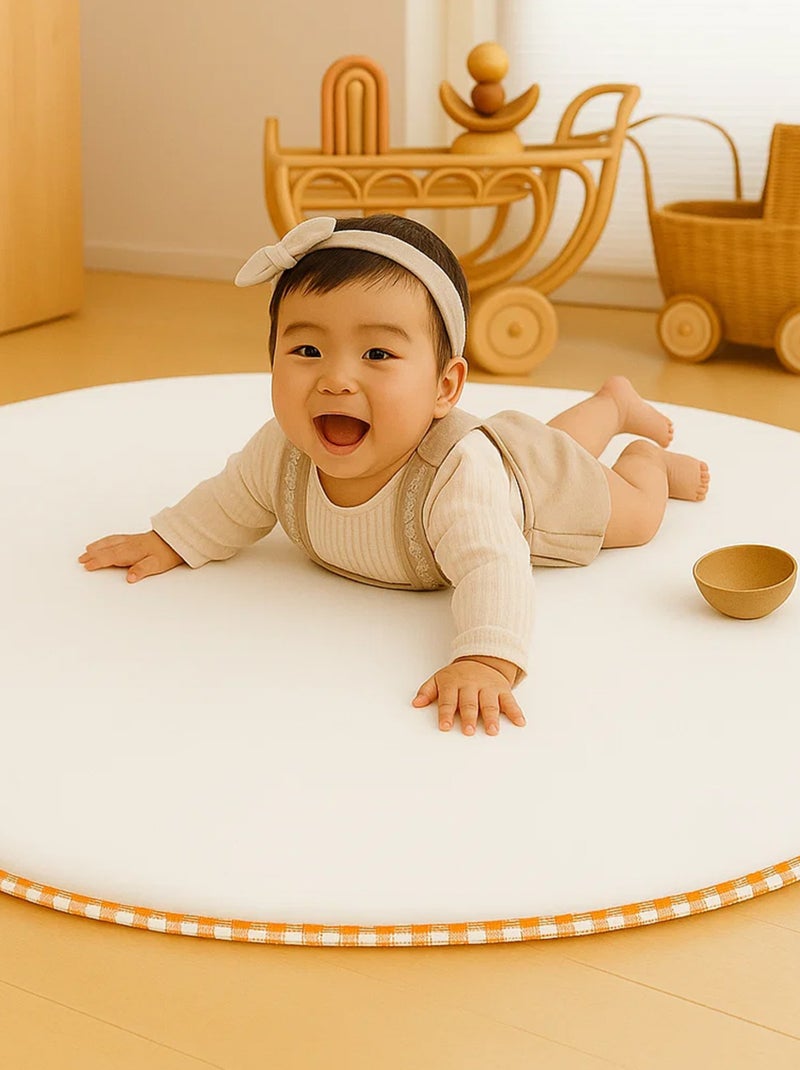 Tapis d'Eveil Havane en Coton Bio Blanc Blanc - Kiabi