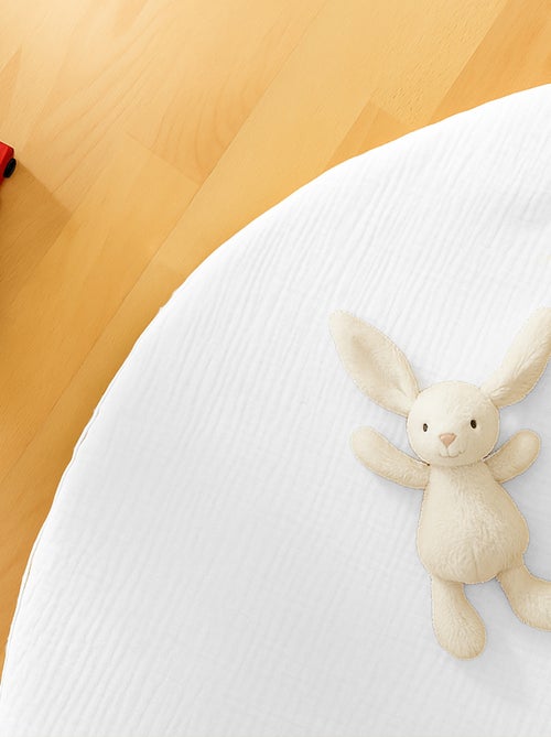 Tapis d'Eveil Havane en Coton Bio Blanc - Kiabi
