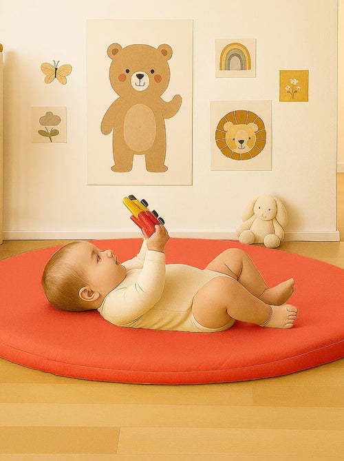 Tapis d'Eveil Havane en Coton Bio Fraise - Kiabi
