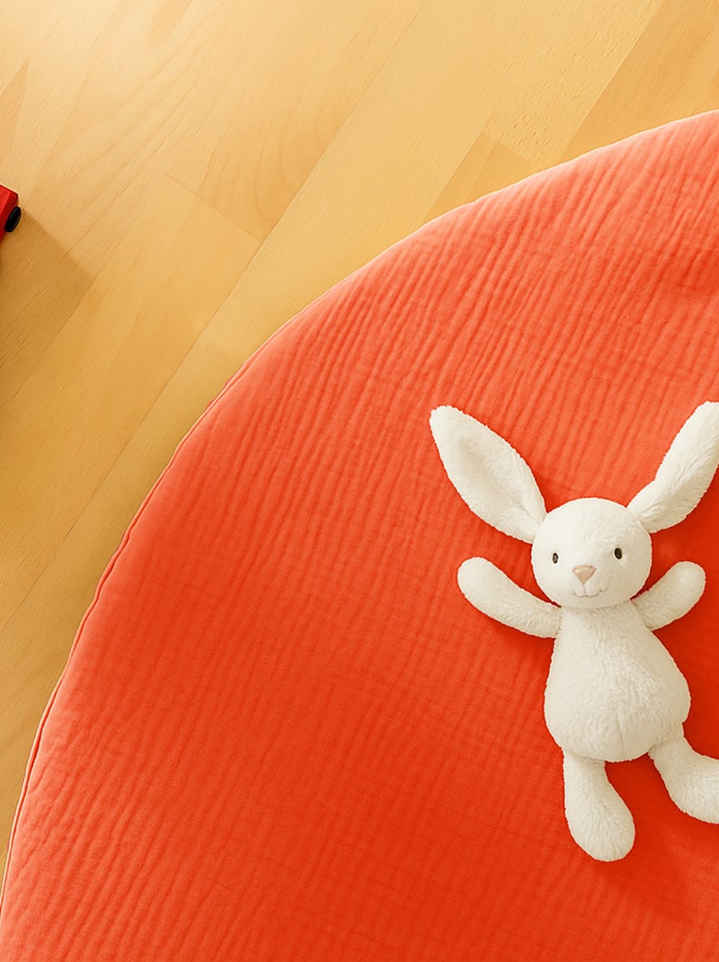 Tapis d'Eveil Havane en Coton Bio Fraise Rouge - Kiabi