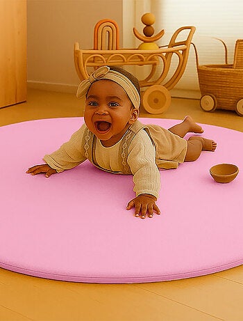 Tapis d'Eveil Havane en Coton Bio Rose