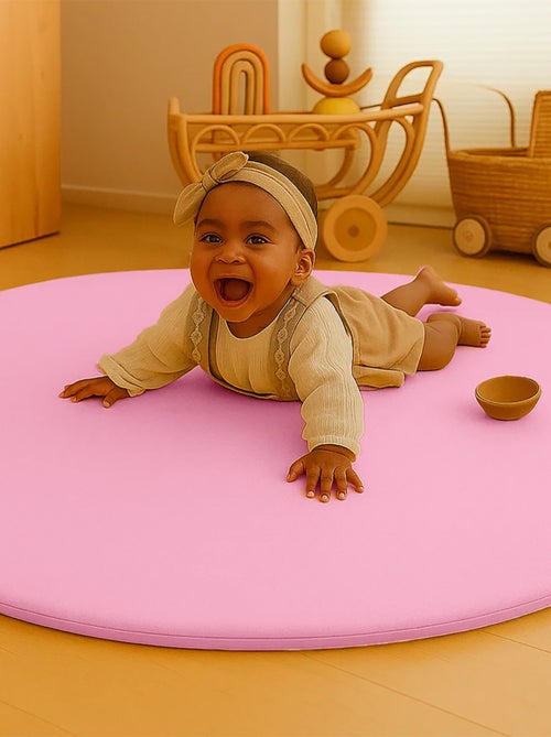 Tapis d'Eveil Havane en Coton Bio Rose - Kiabi