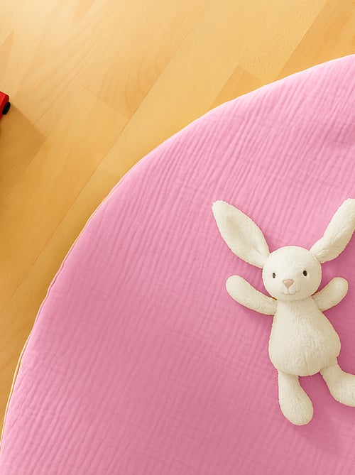Tapis d'Eveil Havane en Coton Bio Rose - Kiabi