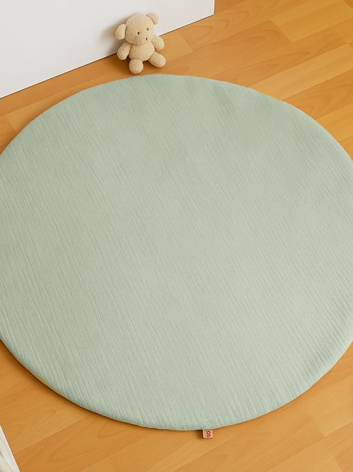 Tapis d'Eveil Havane en Coton Bio Vert - Kiabi Tapis d'Eveil Havane en Coton Bio Vert - Kiabi